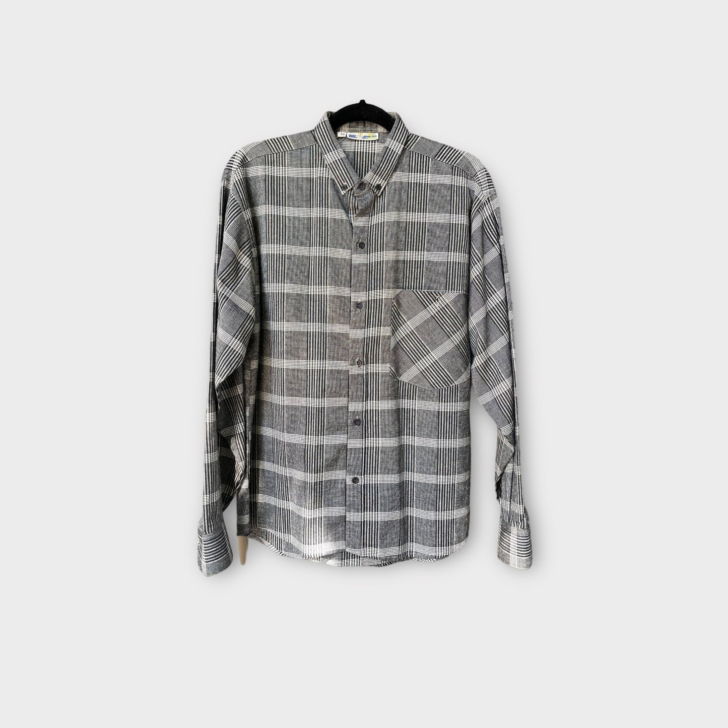 Camisa gris cuadriculada “Bahamas” 80’s
