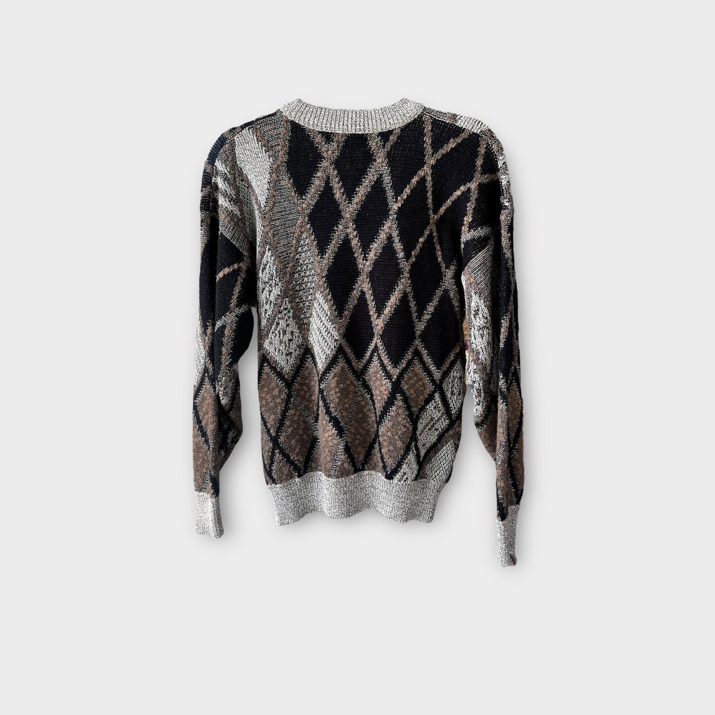 Sueter gris con rombos “Cambridge classics”