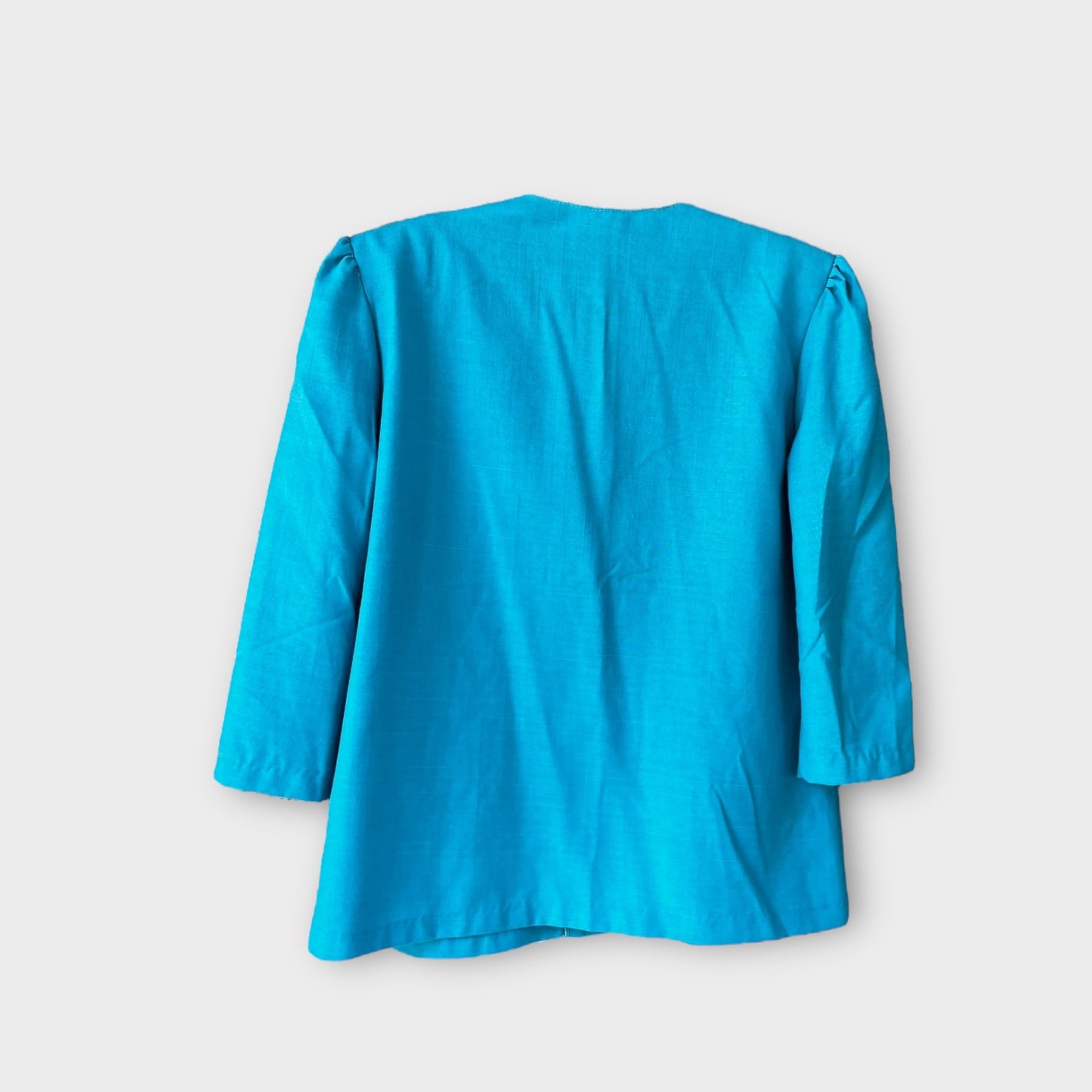 Conjunto azul de blusa y falda