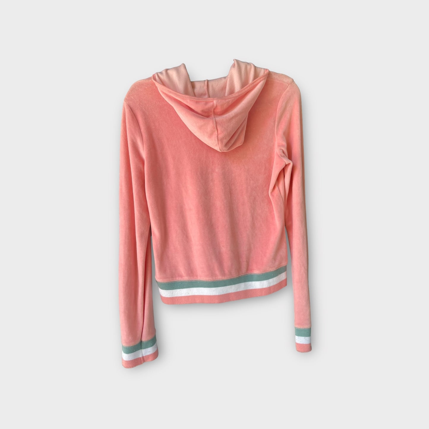 Sudadera de terciopelo rosa “selfesteem”