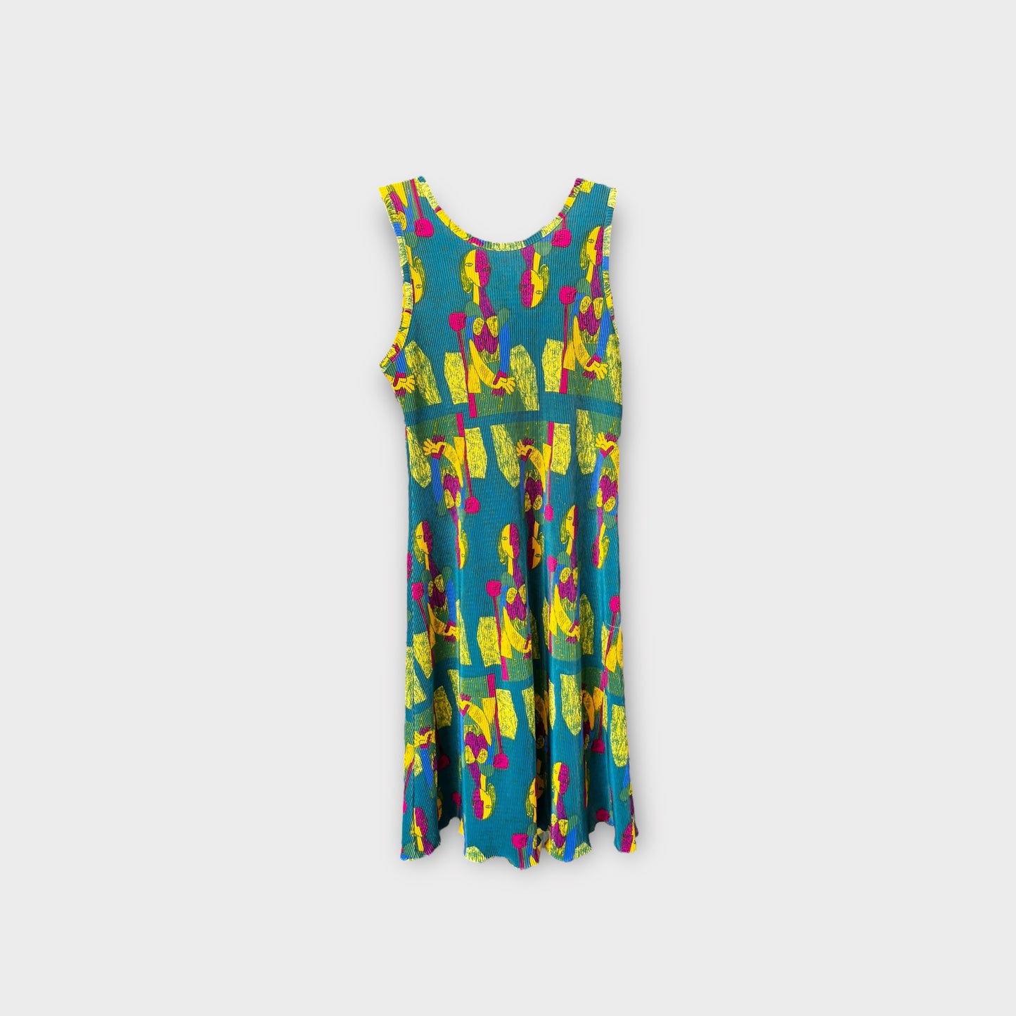 Vestido verde agua