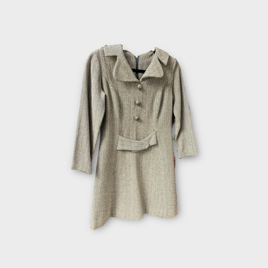 Vestido de lana gris “Kelly Arden” 60’s
