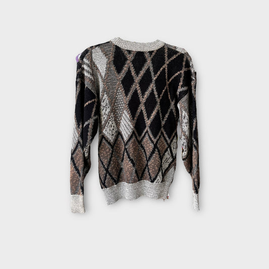 Sueter gris con rombos “Cambridge classics”