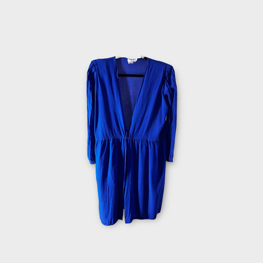 Vestido azul rey de manga larga￼ “Maggy London”