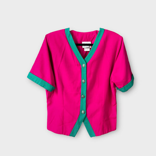 Conjunto de top y falda rosada “intentional”