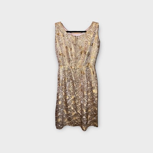 Vestido bordado dorado