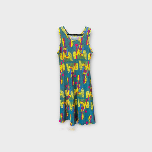 Vestido verde agua