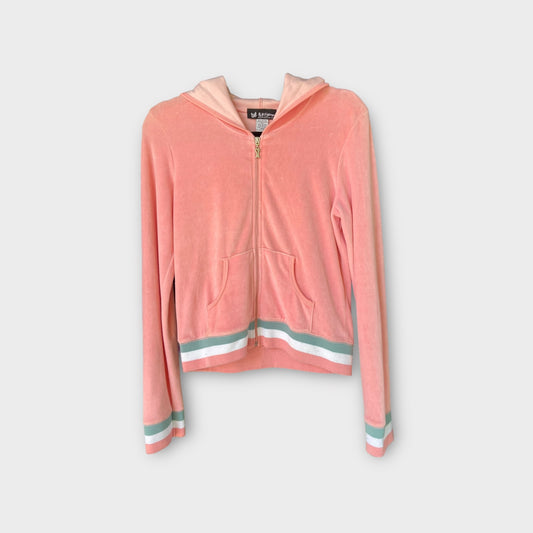 Sudadera de terciopelo rosa “selfesteem”